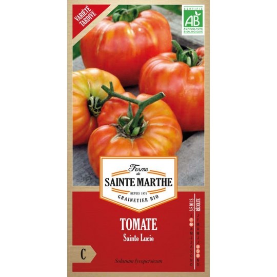 Samenbeutel Tomate Sainte Lucie AB von La Ferme Sainte Marthe, alte späte Sorte