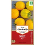 Bio-Samenbeutel Tomate Topaz von La Ferme Sainte Marthe mit gelb gestreiften Tomaten