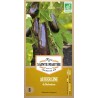 Aubergine de Barbentane AB von La Ferme Sainte Marthe, traditionelle französische Sorte mit glänzenden violetten 20-cm-Früchten