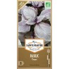 Bio-Samenbeutel Basilic Pourpre von La Ferme Sainte Marthe mit dekorativem violettem Laub für aromatische Kultur