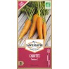 Bio-Samenbeutel Karotte Nantaise 2 AB von La Ferme Sainte Marthe mit frischen orangen Karotten
