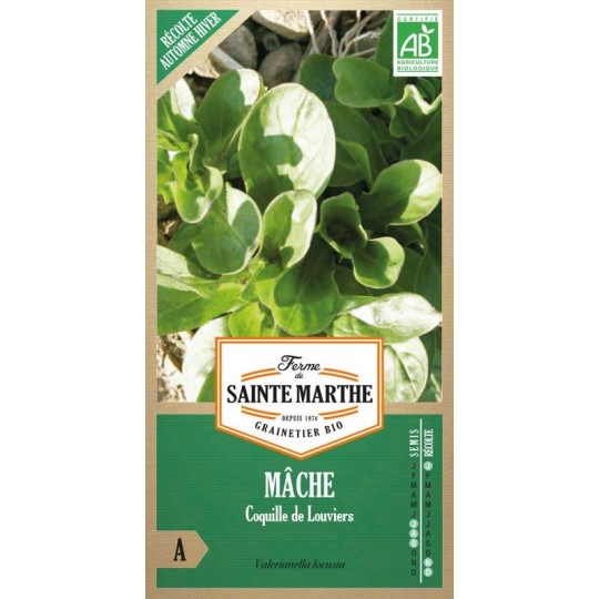 Samenbeutel Feldsalat Coquille de Louviers biologisch zertifiziert von La Ferme Sainte Marthe