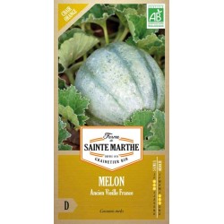 Bio-Samenbeutel Melone Ancien Vieille France, traditionelle französische Cantaloup-Varietät