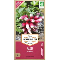 Bio-Samenbeutel Radieschen 18 Jours AB von La Ferme Sainte Marthe für schnellen Gemüseanbau