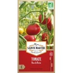 Bio-Samenbeutel mit Tomatensamen Rose de Berne von La Ferme Sainte Marthe, alte nachbaufähige Schweizer Sorte