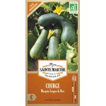 Bio-Samenbeutel mit Courge Musquée Longue de Nice von der Ferme Sainte Marthe, alte französische Sorte