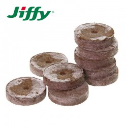 Jiffy Torfquelltabletten aus komprimiertem Torf für Keimung und Aussaat, professionelles biologisch abbaubares Substrat