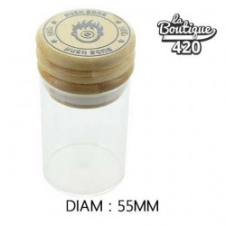 Pandora Holzgrinder mit Glasbehälter 55mm Durchmesser für legale aromatische Kräuter