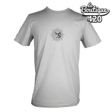 Graues Barney's Farm T-Shirt aus Bio-Baumwolle 180 g, slim fit unisex mit minimalistischen Graustufen-Design