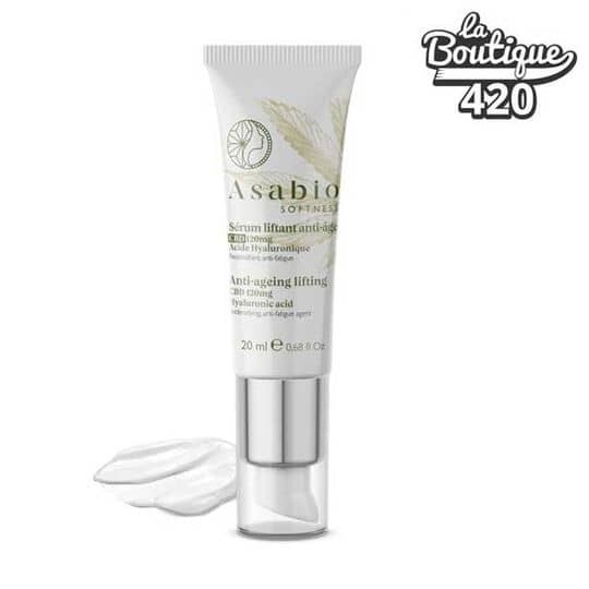 ASABIO straffendes Anti-Aging Serum 20 ml mit Bio-CBD und Hyaluronsäure zur Hautregeneration