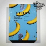 Offizielle Verpackung der feminisierten Banana Hammock RBX Samen von Ethos Genetics mit tropischen Bananen