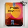 Offizielle Verpackung der feminisierten Big D Energy R1 Samen von Ethos Genetics mit farbigem orange- und mandarinrosa Design
