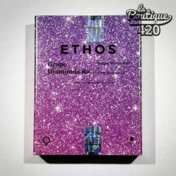 Packung der feminisierten Grape Diamonds R2-Samen von Ethos Genetics in glitzernd violetter Verpackung