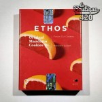 Rote Verpackung der feminisierten Original Mandarin Cookies-Samen von Ethos Genetics, Premium-Agrumen-Kollektion