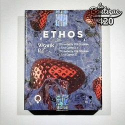 Verpackung der feminisierten Wrank R2-Samen von Ethos Genetics, Hybrid aus Strawberry OG Cookies x End Game 3