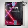 Premium-Verpackung der feminisierten XXX-Sorte von Ethos Genetics, Indica-dominanter Hybrid mit fruchtigen Aromen