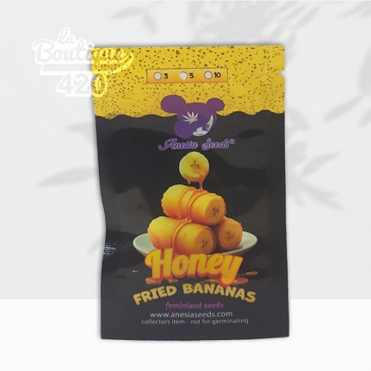 Graines féminisées Honey Fried Bananas d'Anesia Seeds, variété hybride ultra-puissante à 38% THC