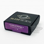 Packung feminisierter Silent Seeds Critical Mango Samen, premium Indica mit tropischen Aromen