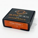 Silent Seeds Verpackung der feminisierten Polar Gelato in Kollaboration mit Sherbinskis, Premium-Sorte