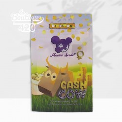 Samenpackung mit feminisierten Cash Cow von Anesia Seeds, leistungsstarker Indica-Hybrid mit Premium-Genetik