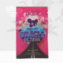 Samenpackung der feminisierten Oracle Octane von Anesia Seeds, ultrastarke Sorte mit 35% THC für Sammler