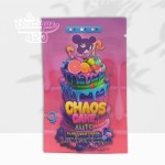 Packaging coloré des graines Chaos Cake Auto d'Anesia Seeds avec illustration de gâteau multicolore et informations produit