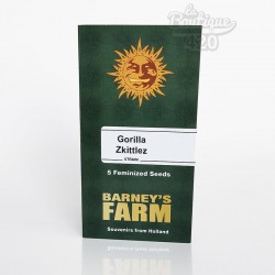 Graines de cannabis Gorilla Zkittlez féminisées de Barney's Farm, variété hybride indica premium