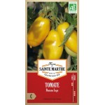 Gelbe Banana Legs Tomaten in bananenförmiger länglicher Gestalt, biologisch angebaut von La Ferme Sainte Marthe
