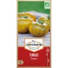 Reife Bio-Tomaten Evergreen AB mit ihrer charakteristischen grünen Farbe und dem Zwiebelschalenmuster der Reife