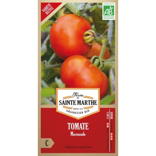 Samenbeutel Tomate Marmande bio von La Ferme Sainte Marthe, alte französische Sorte
