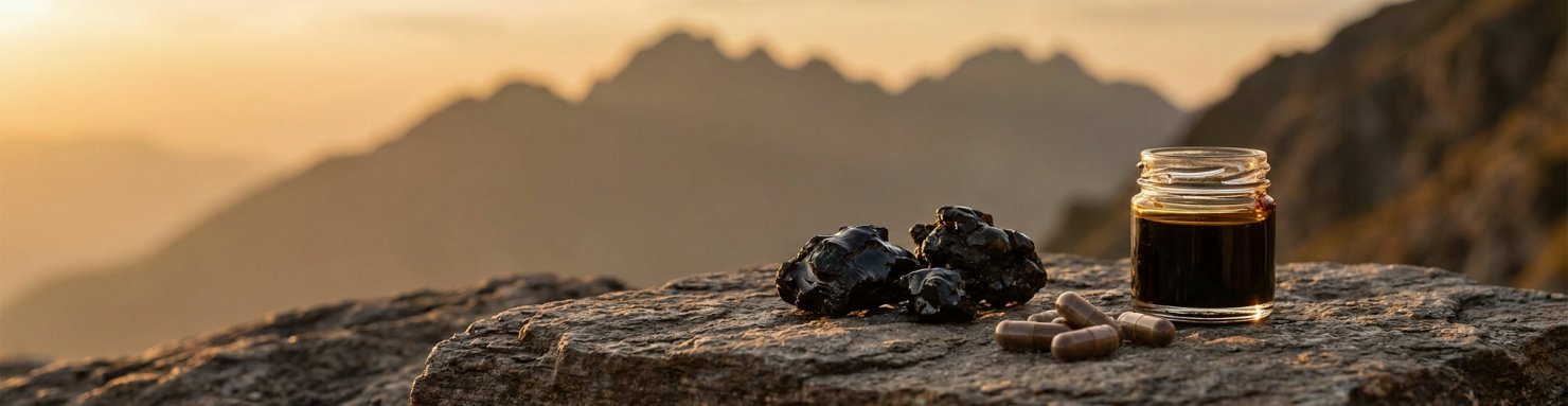 Shilajit, source concentrée d'acide fulvique en complément alimentaire