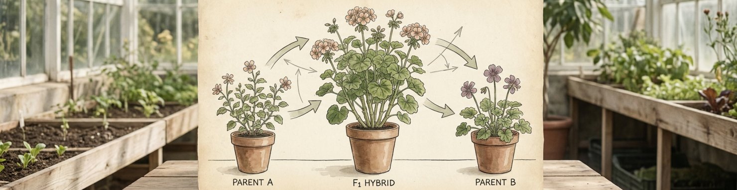 Vigueur hybride et hétérosis : comparaison entre plantes parentes et descendance hybride F1