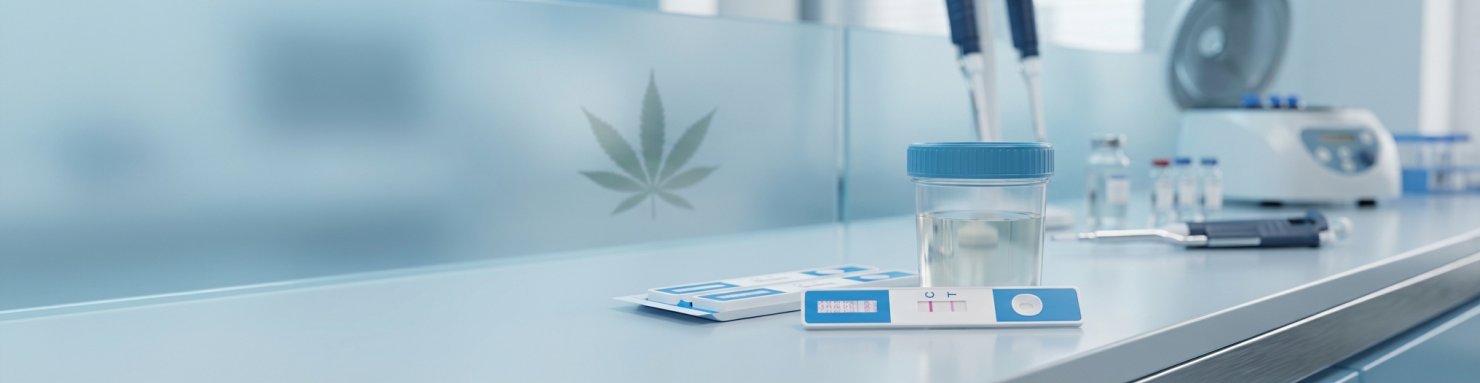 Test urinaire THC : bandelette de dépistage du cannabis en laboratoire