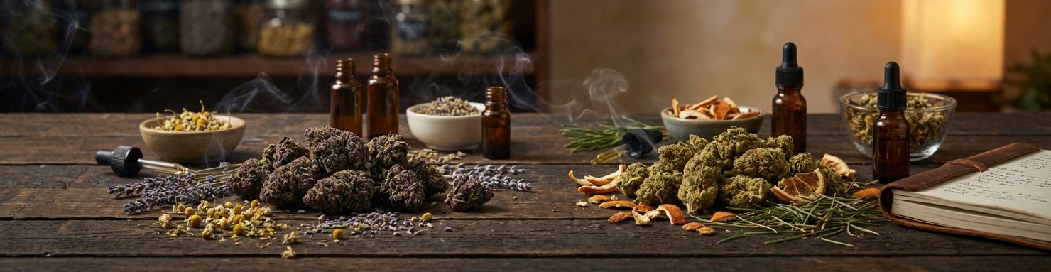 Étude des profils terpeniques indica et sativa - buds et arômes