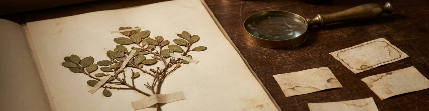 Planche d'herbier illustrant la question taxonomique entre Calea ternifolia et Calea zacatechichi