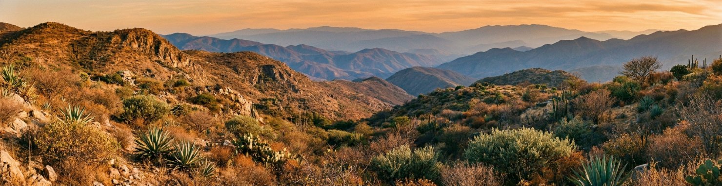 Hauts plateaux montagneux d'Oaxaca au Mexique, habitat naturel de la Calea zacatechichi
