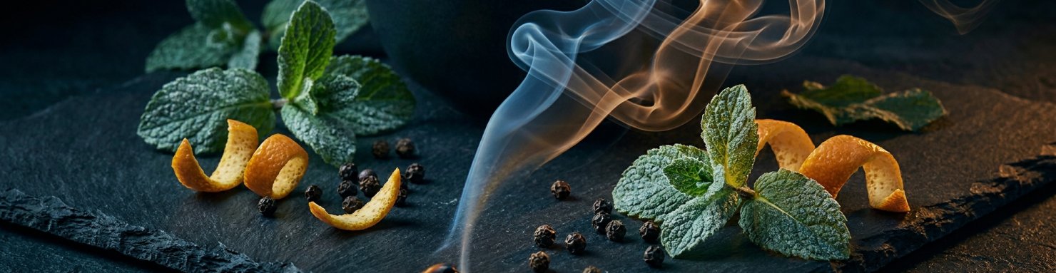 Profil aromatique mentholé et gazeux de la Cap Junky