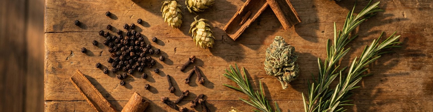 Poivre noir, clou de girofle, houblon et cannabis : sources végétales du caryophyllène