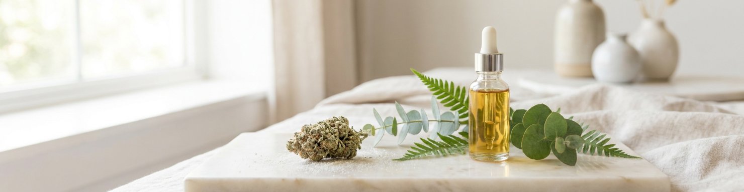 Version CBD légale du caviar et des moon rocks, fleur de chanvre et huile CBD