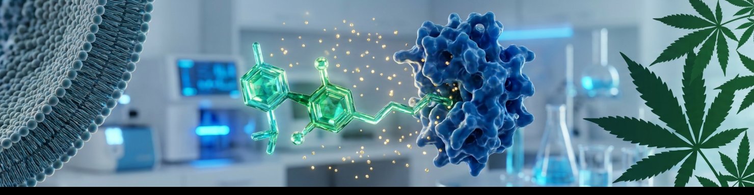 Interaction moléculaire entre le CBD et l'enzyme FAAH dans le système endocannabinoïde