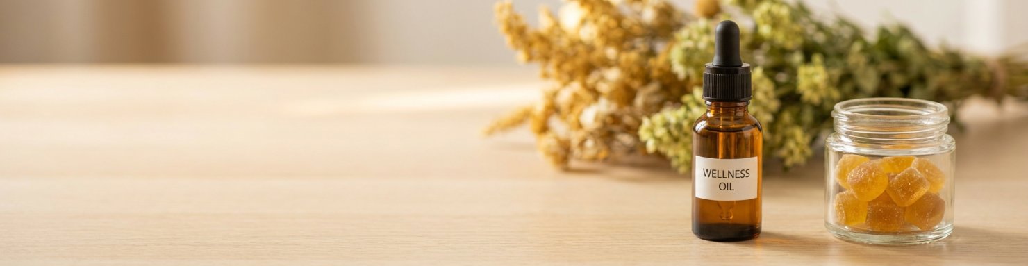 Huile et gummies CBD pour accompagner les troubles digestifs du sevrage cannabique