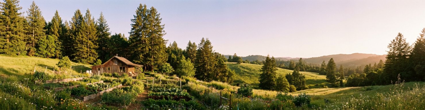 Collines du nord de la Californie dans l'esprit des années 1970, berceau de la sinsemilla