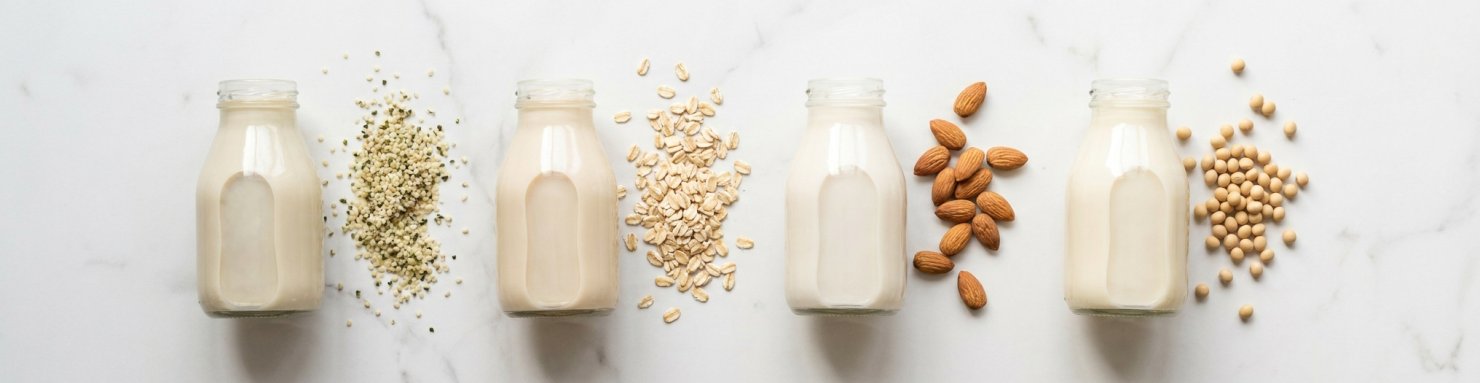 Comparaison des laits végétaux : chanvre, avoine, amande et soja
