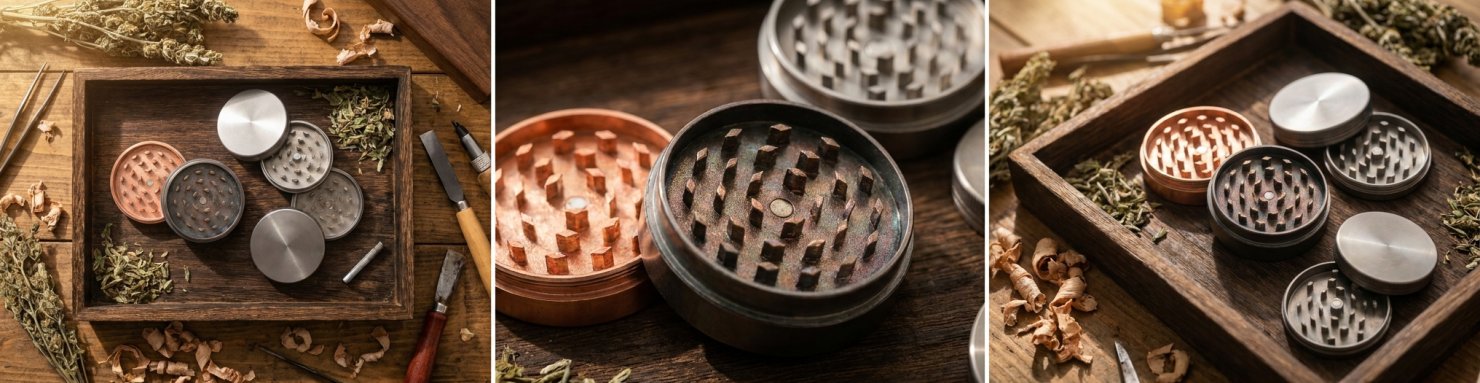 Critères pour choisir un grinder : aluminium, titane, acier inoxydable