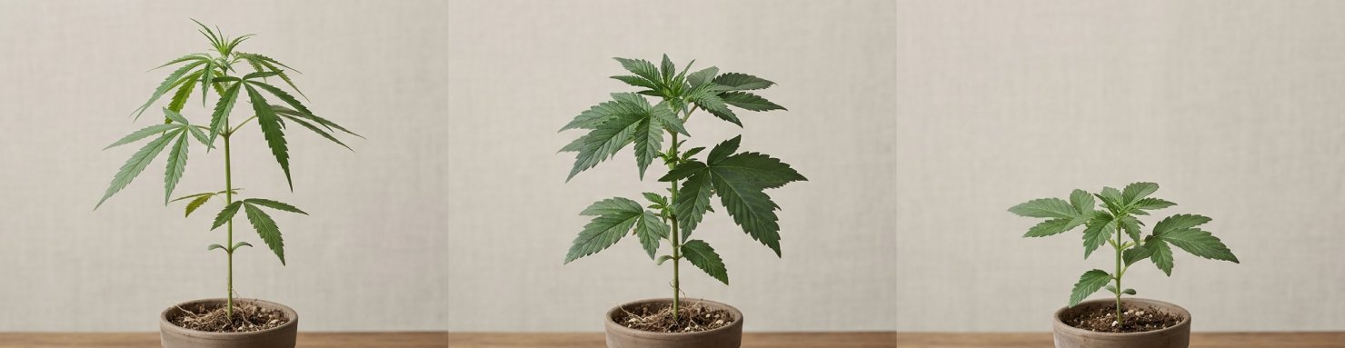 Comparaison botanique sativa indica ruderalis, les trois sous-espèces du genre Cannabis