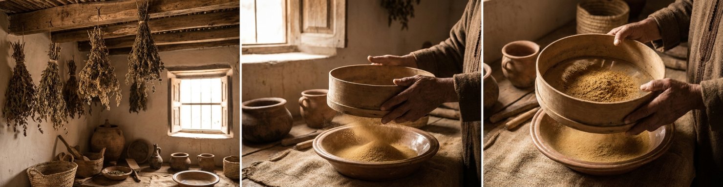 Tradition ancestrale du tamisage dry sift dans le Rif marocain