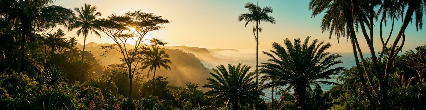 Paysage côtier du KwaZulu-Natal, berceau génétique de la Durban Poison landrace sud-africaine