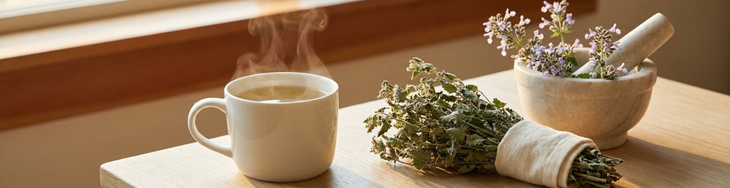 Infusion de cataire et effet apaisant de la népétalactone chez l'humain via la voie GABAergique