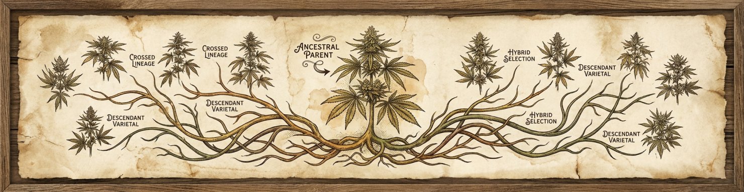 Hybrides descendants Liberty Haze arbre généalogique cannabis breeders californiens