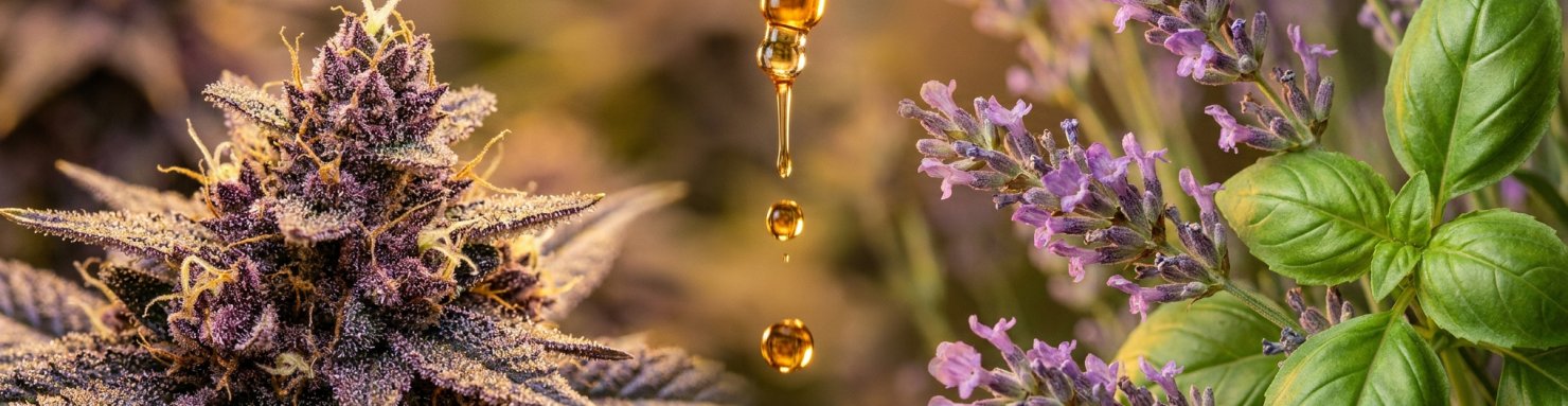 Synergie linalol et CBD dans l'effet d'entourage avec les terpènes du cannabis et les cannabinoïdes